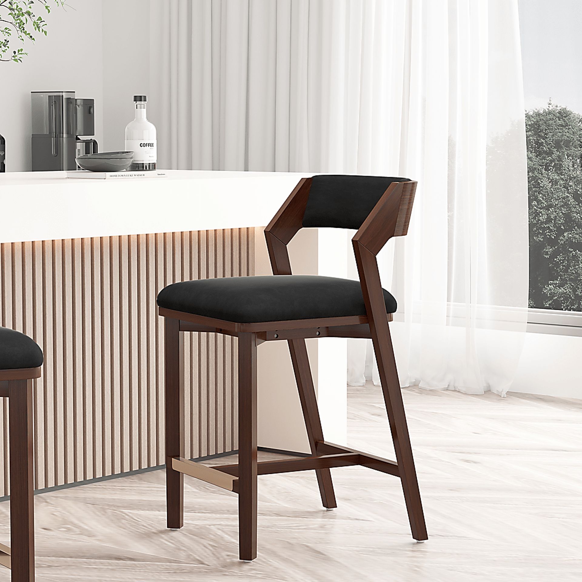 Marspoly Black Counter Height Stool - Image 3