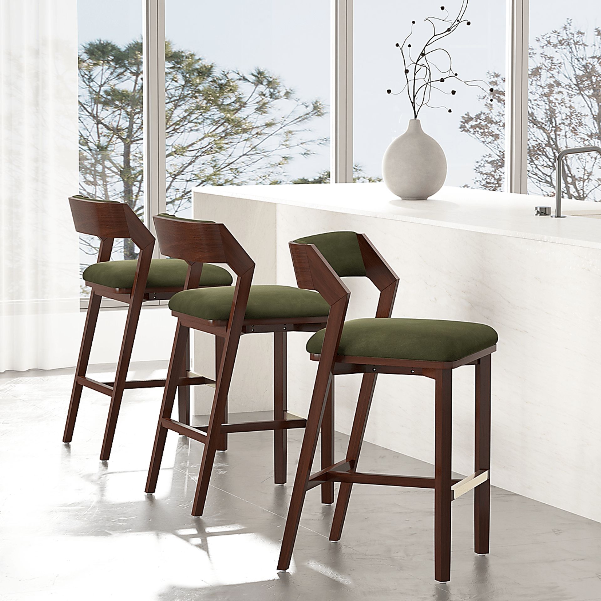 Marspoly Green Barstool - Image 2