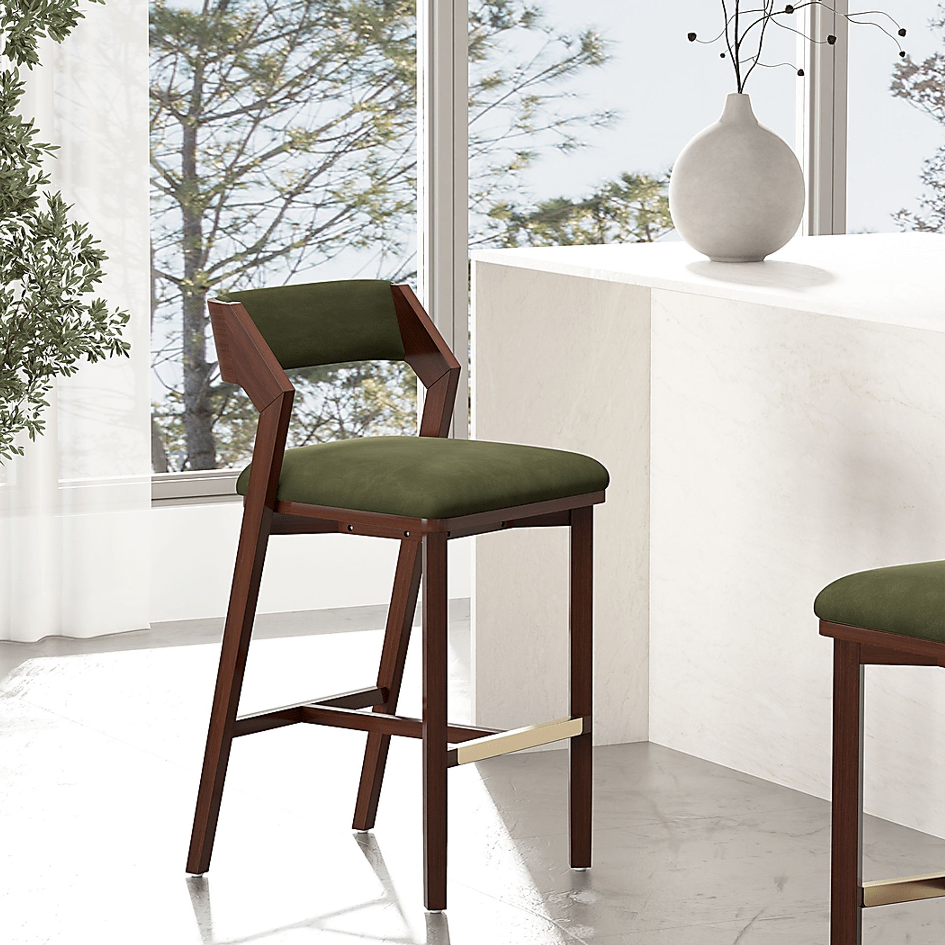 Marspoly Green Barstool - Image 3