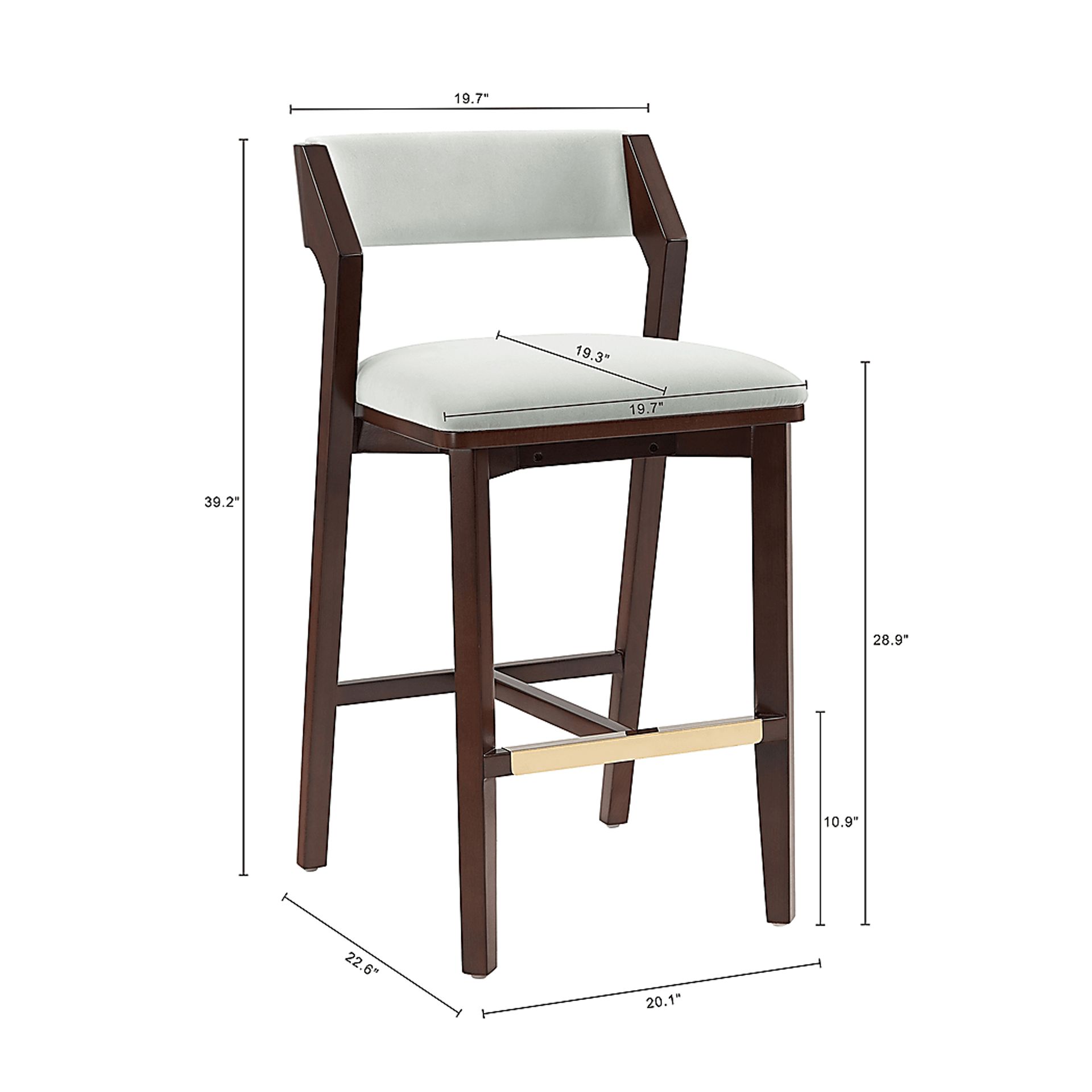 Marspoly White Barstool - Image 9