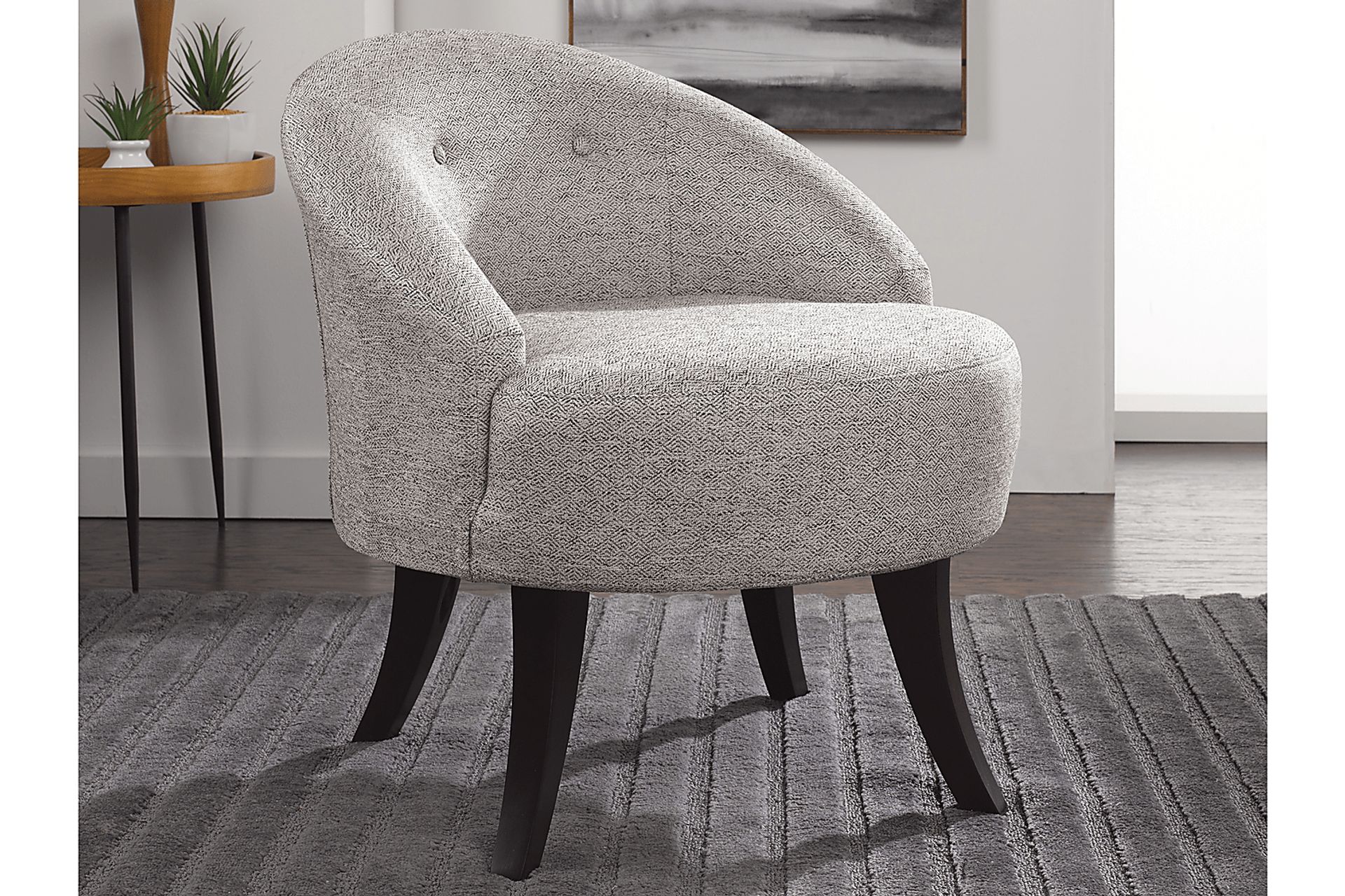 Marsston Black Accent Swivel Chair - Image 2