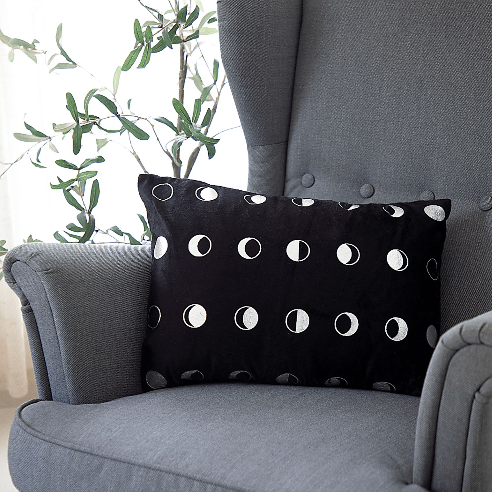 Marsways Black Lumbar Pillow - Image 2