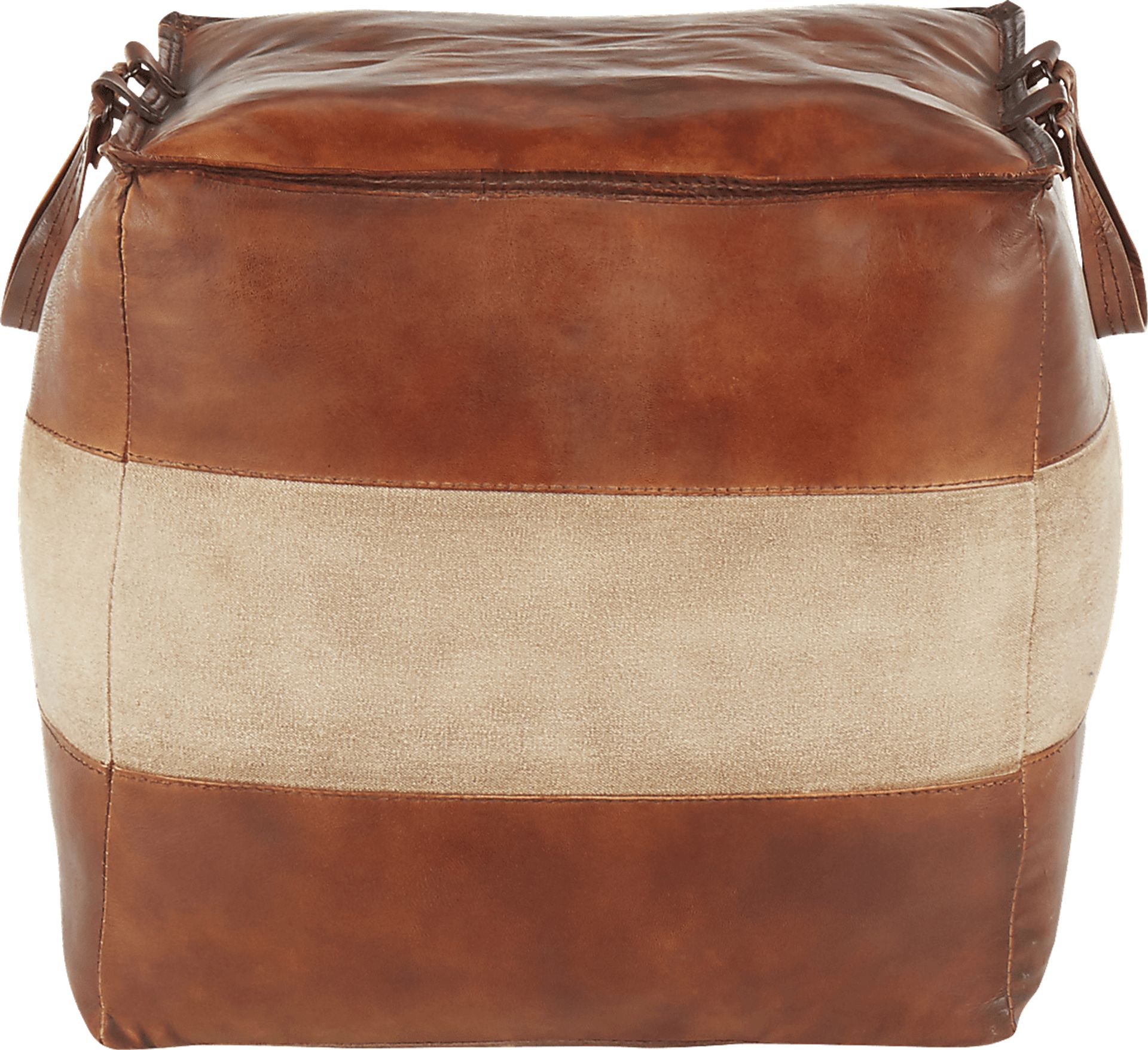 Martee Brown Ottoman - Image 2
