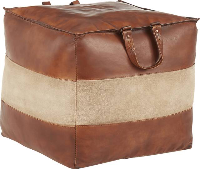 Martee Brown Ottoman - Thumbnail - Image 1