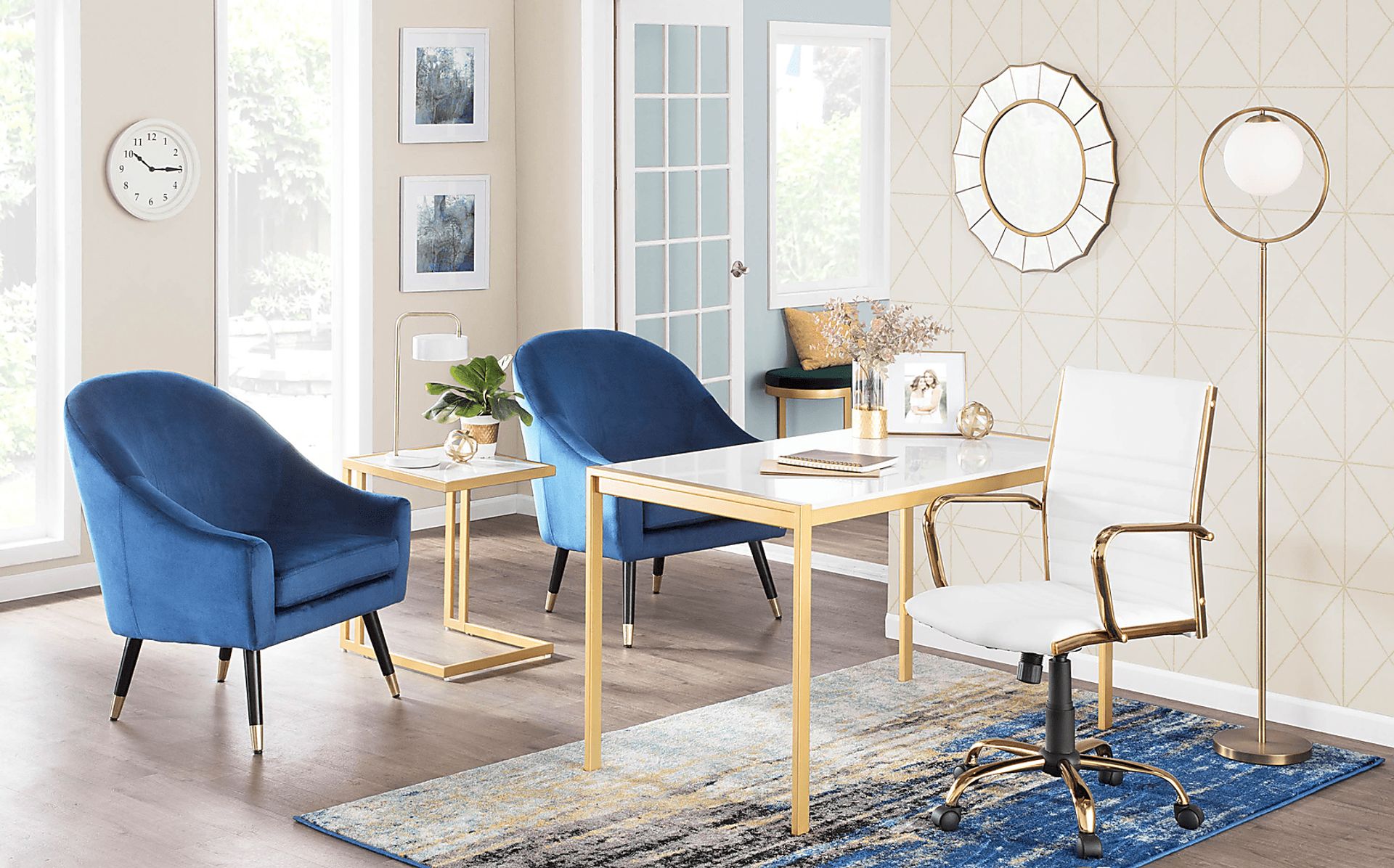 Martha View Gold Floor Lamp - Image 10