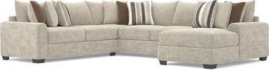3 pc right arm chaise sectional