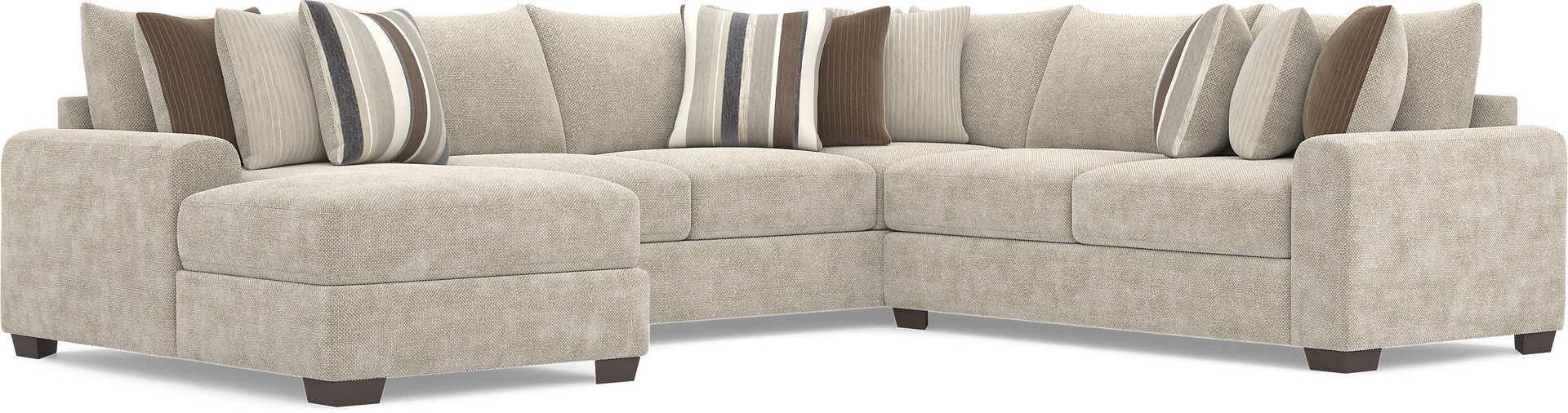 Martin Brown 3 Pc Sectional - Image 1
