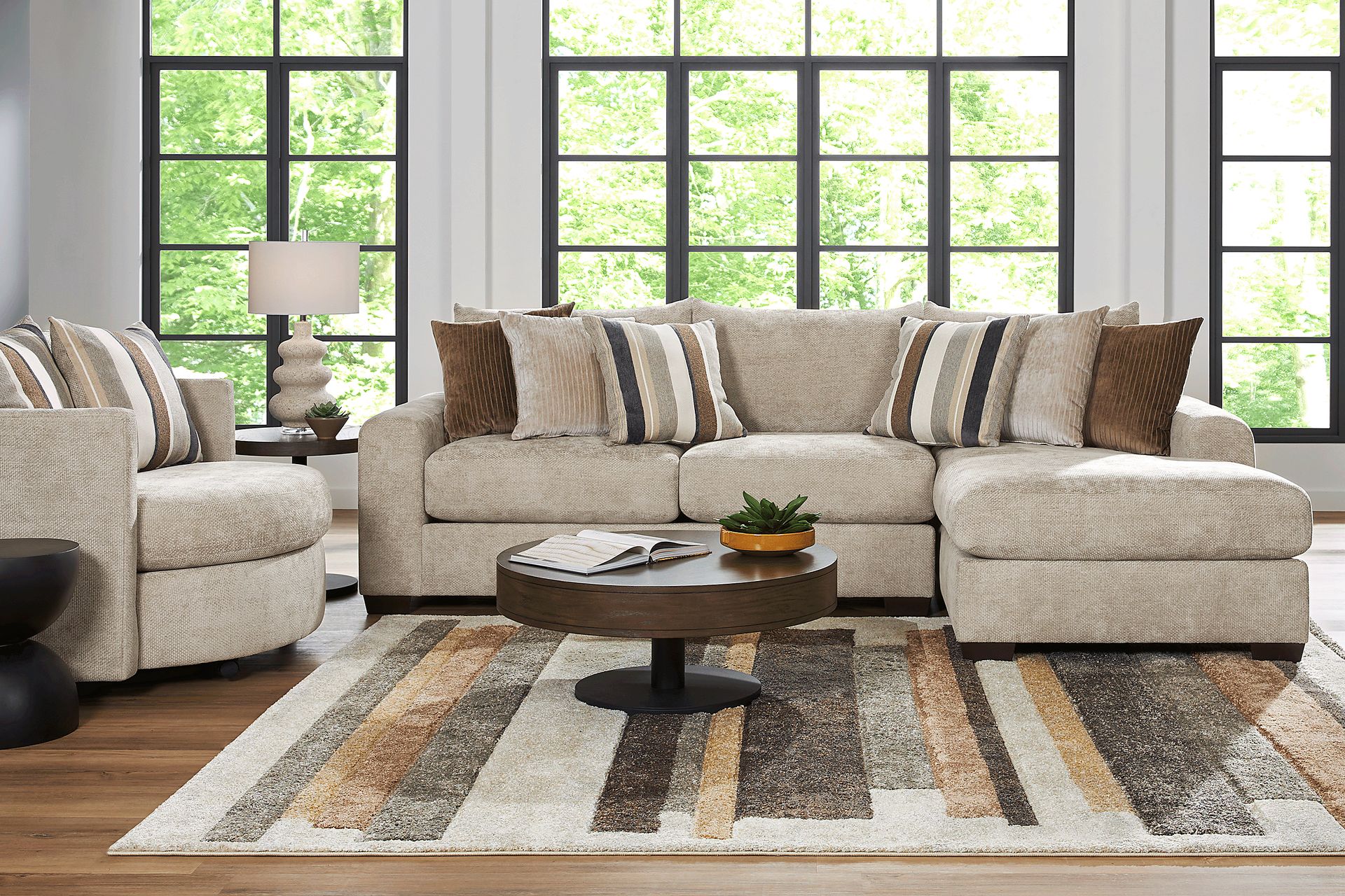 Martin Brown 5 Pc Sectional Living Room - Image 1
