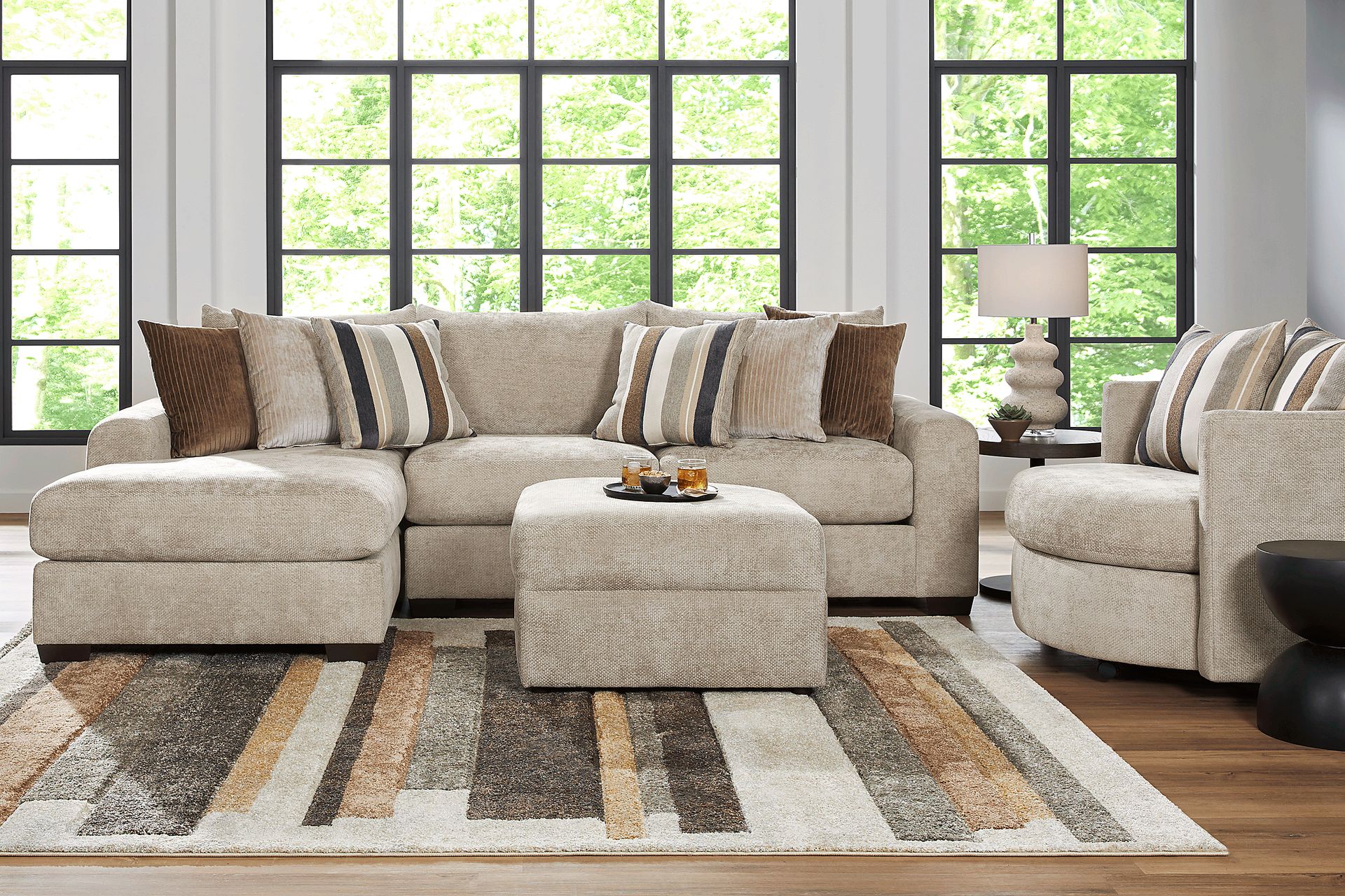 Martin Brown 5 Pc Sectional Living Room - Image 1