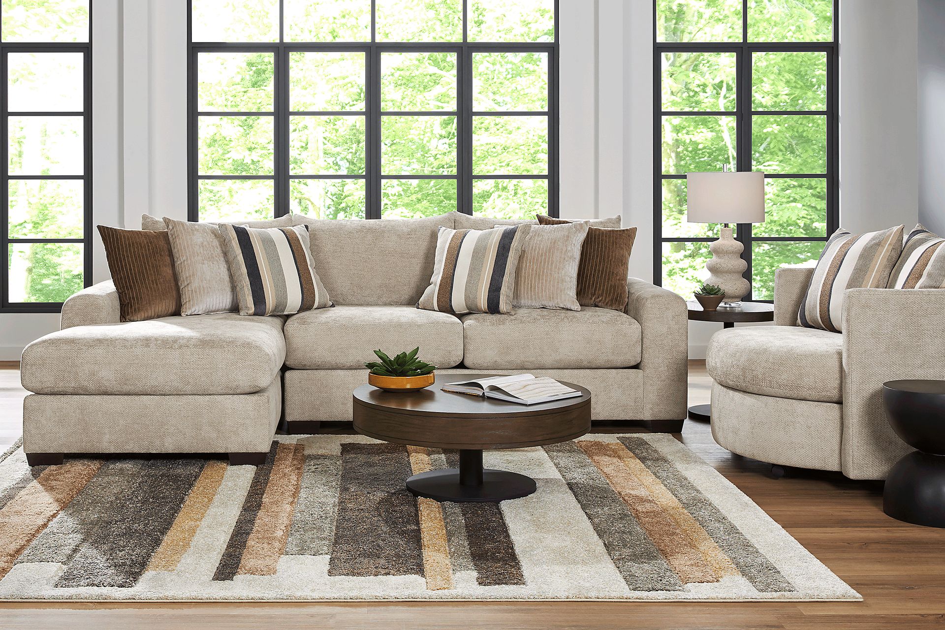 Martin Brown 5 Pc Sectional Living Room - Image 1