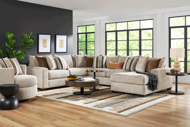 Martin Brown 6 Pc Sectional Living Room - Thumbnail - Image 1