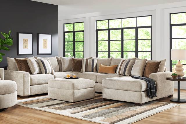 Martin Brown 6 Pc Sectional Living Room - Thumbnail - Image 1