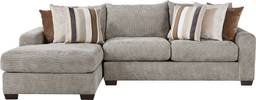 2 pc left arm chaise sectional