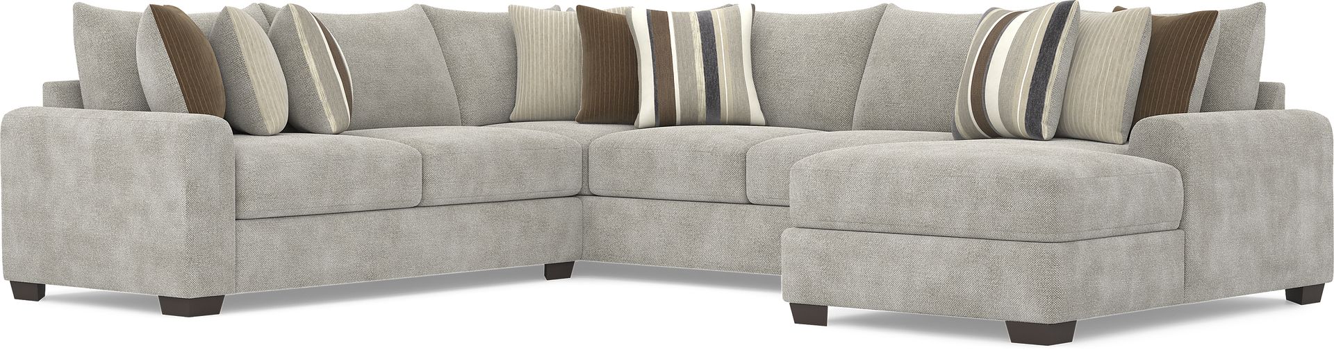 Martin Gray 6 Pc Sectional Living Room - Image 2