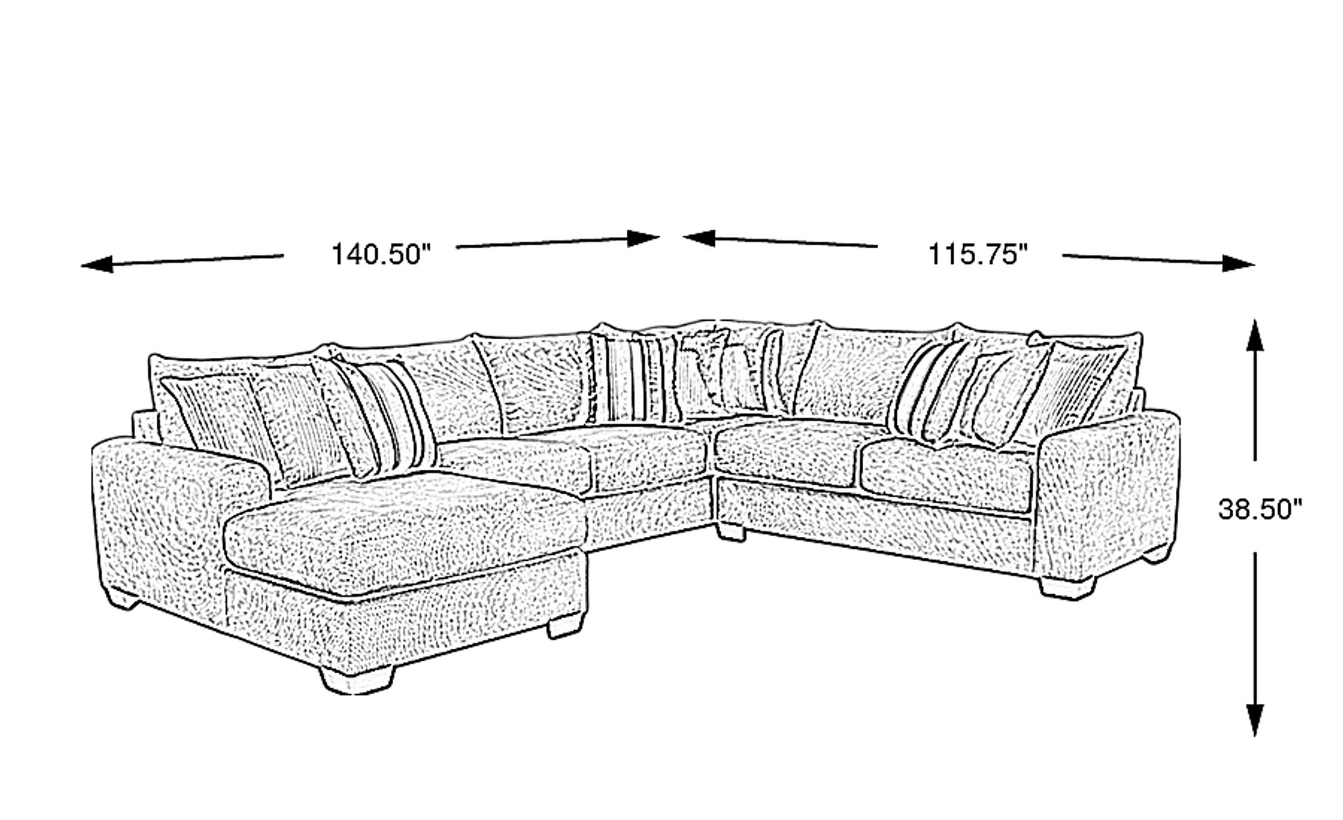 Dimension Image. Please refer to the Dimension Tab on this page for dimension details.