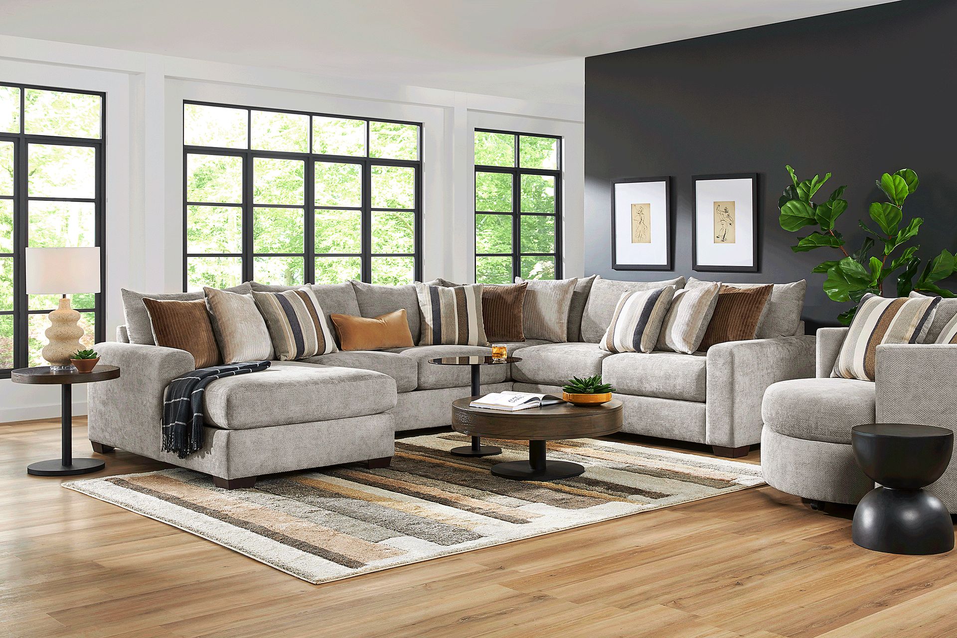 Martin Gray 3 Pc Sectional - Image 2