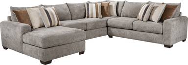 3 pc left arm chaise sectional