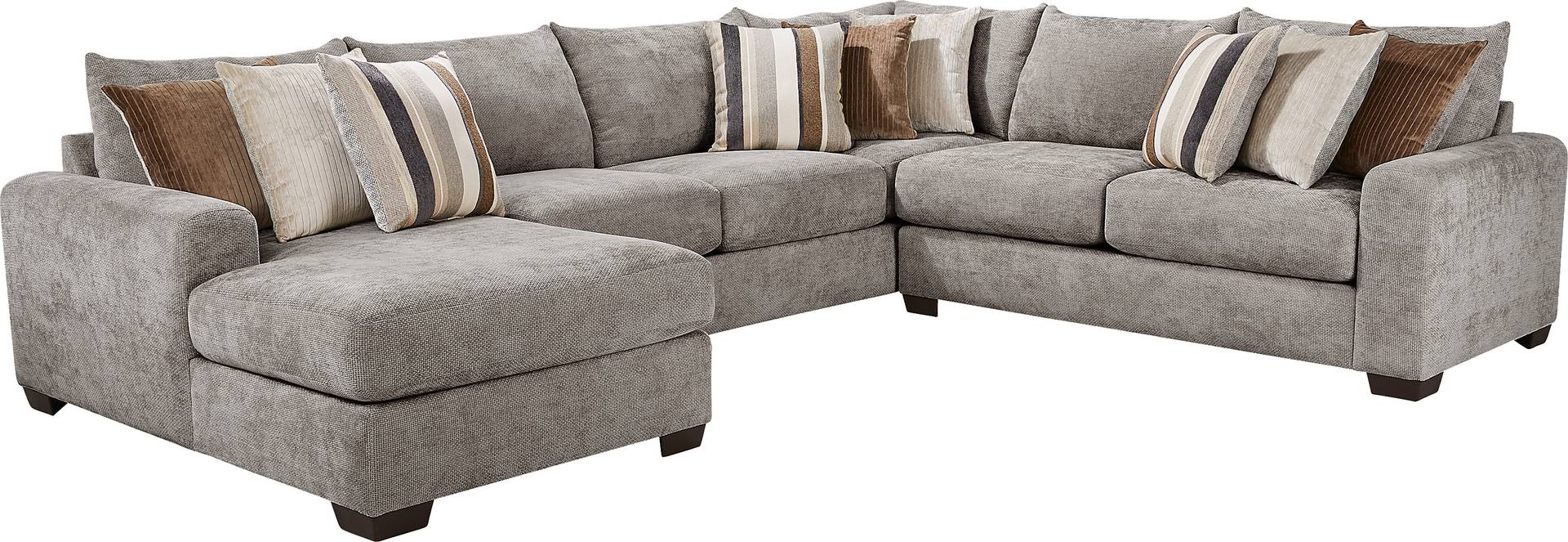 3 pc left arm chaise sectional