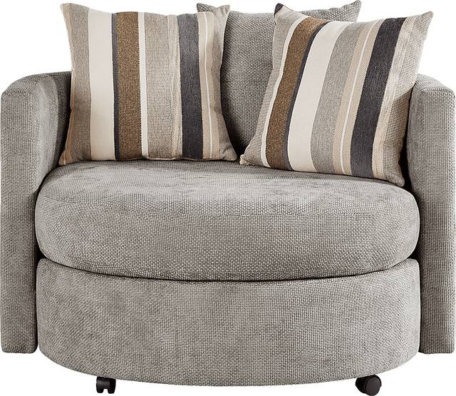 Martin Gray Swivel Chair - Thumbnail - Image 2