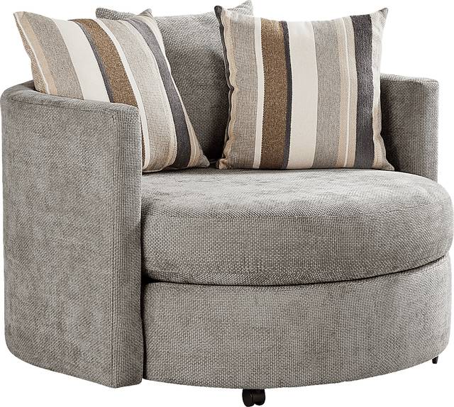 Martin Gray Swivel Chair - Thumbnail - Image 1
