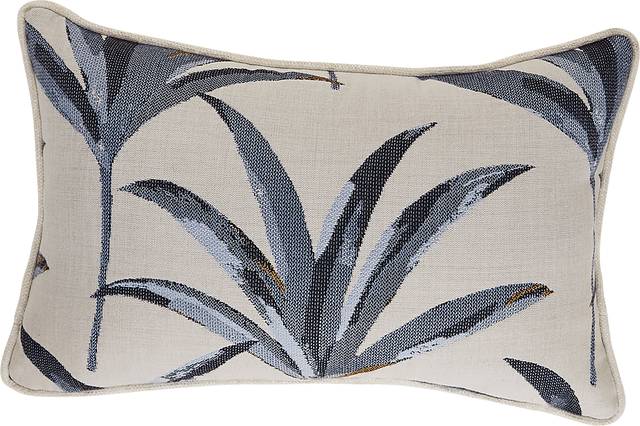 Martinique Beach Blue Indoor/Outdoor Accent Pillow - Thumbnail - Image 1