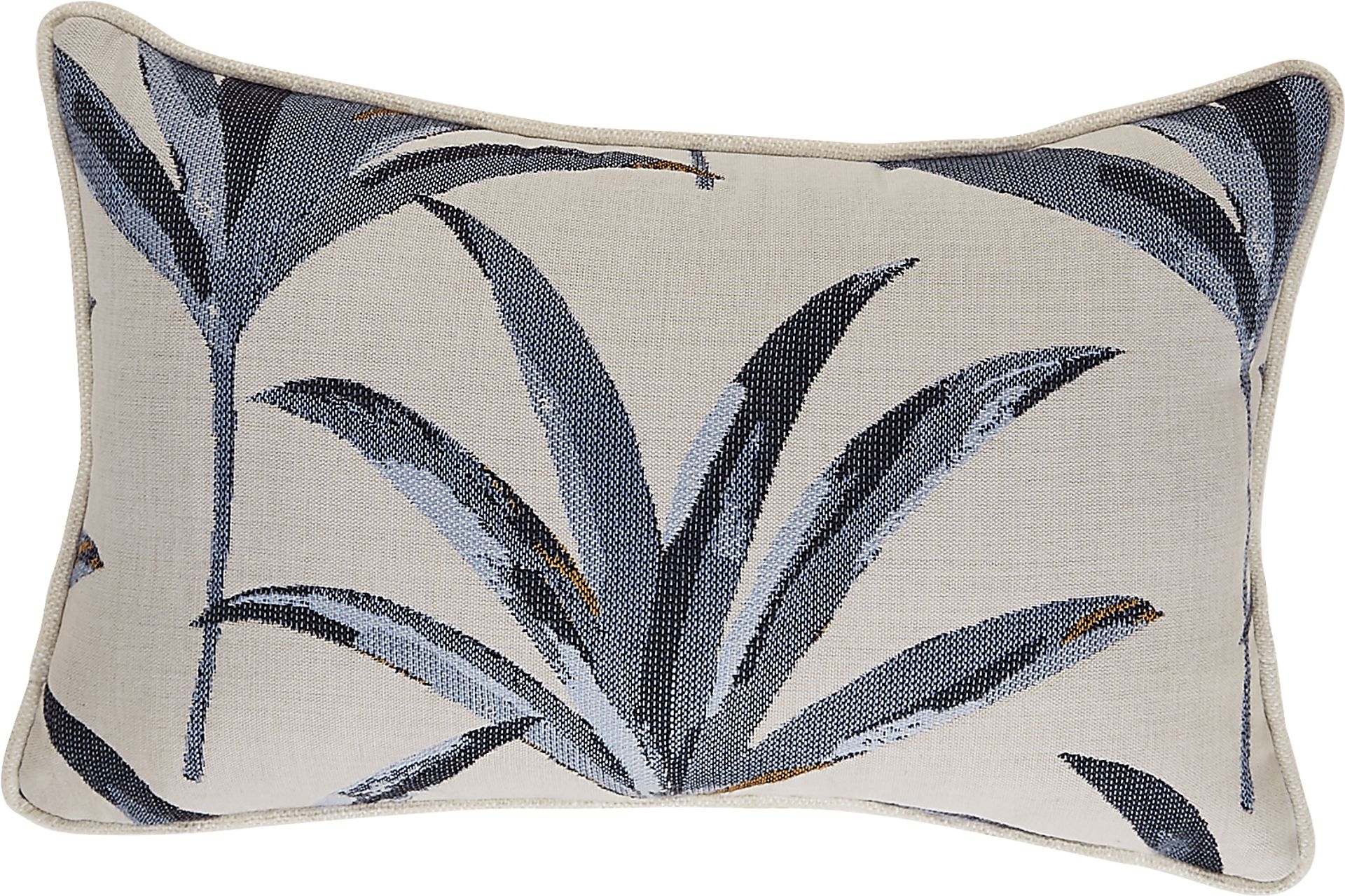 Martinique Beach Blue Indoor/Outdoor Accent Pillow - Image 1