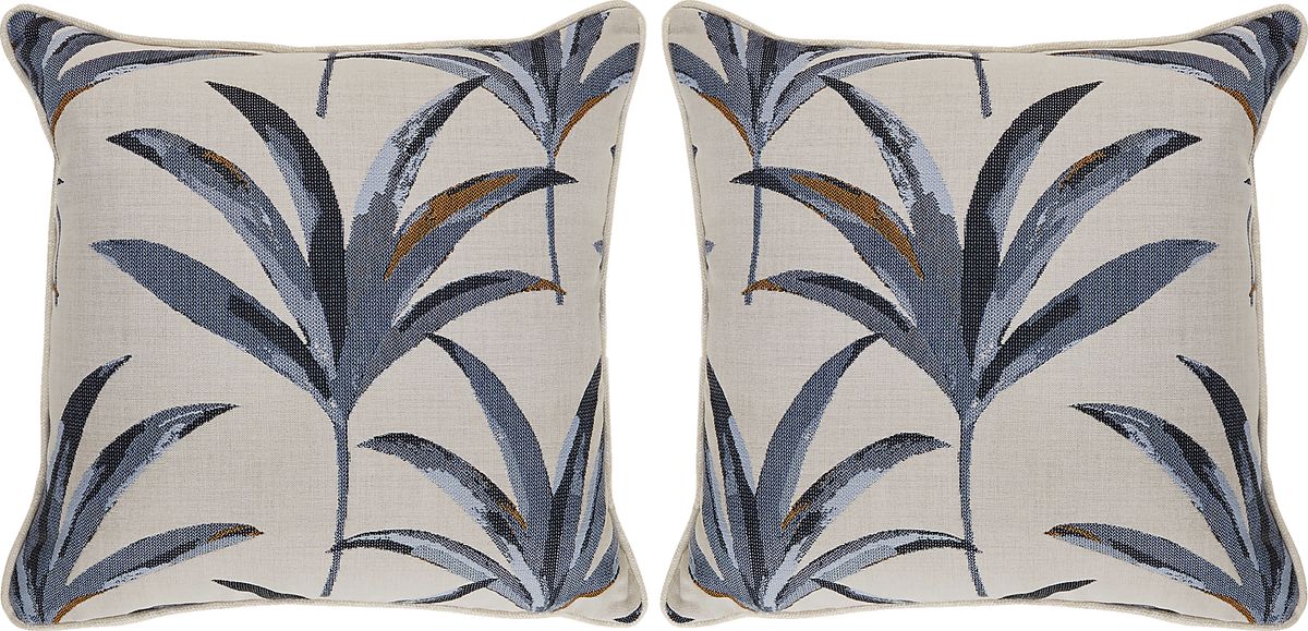 Martim Blue Outdoor Pillows Rooms to Go