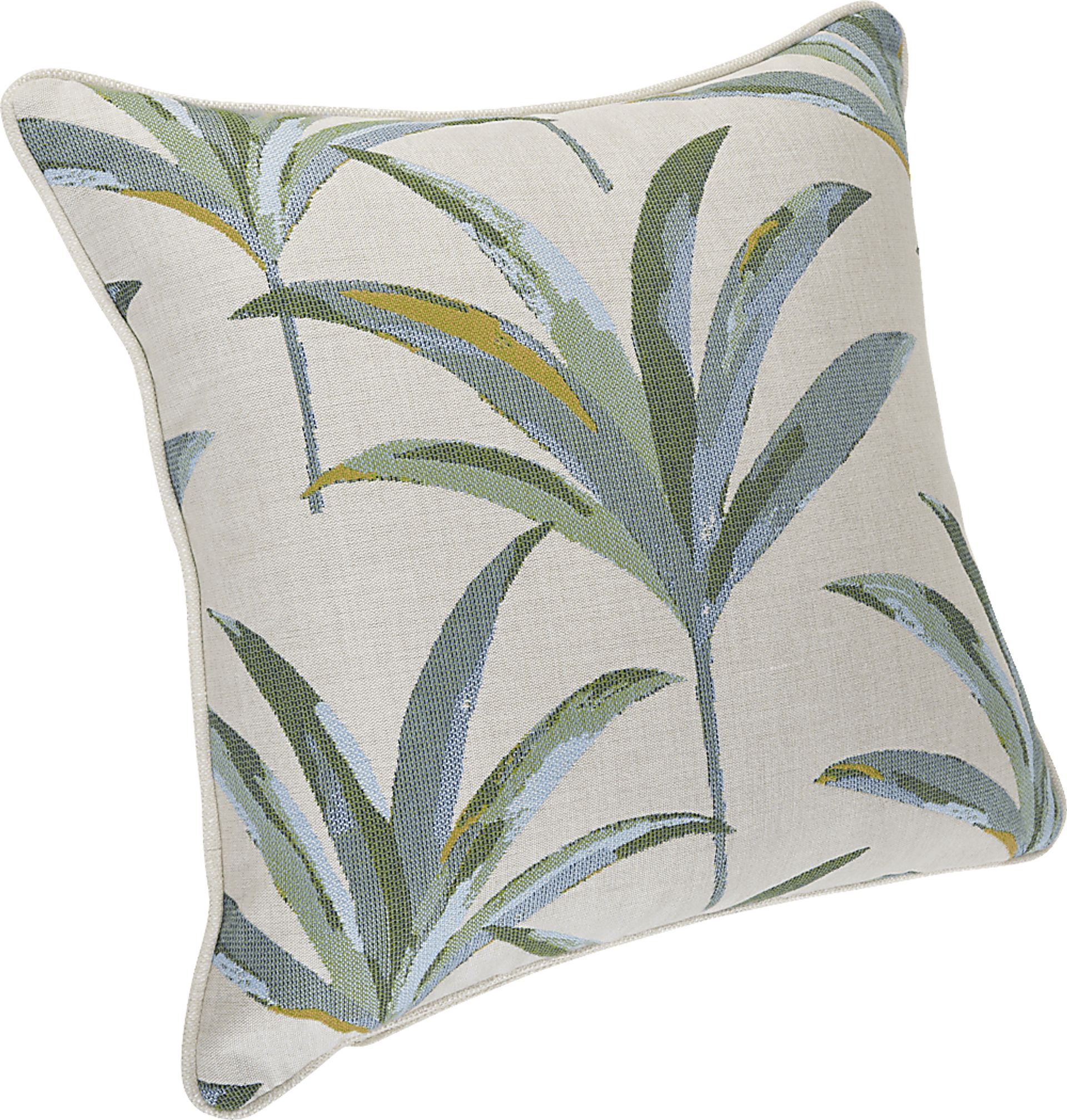 Martinique Tropics Celadon Indoor/Outdoor Accent Pillow, Set of 2 - Image 2