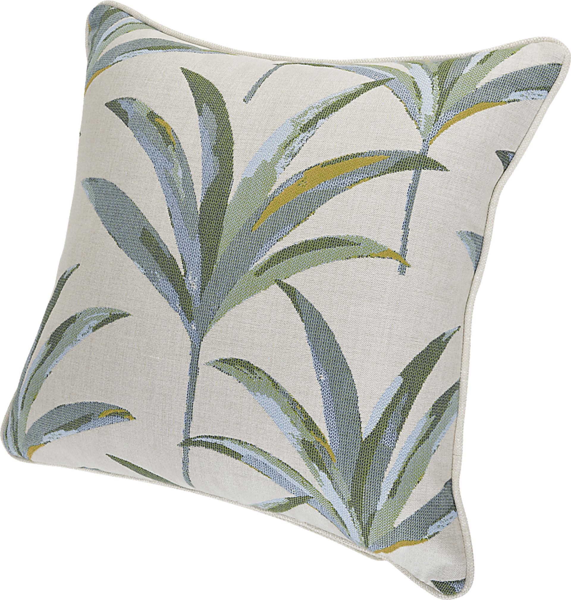 Martinique Tropics Celadon Indoor/Outdoor Accent Pillow, Set of 2 - Image 3