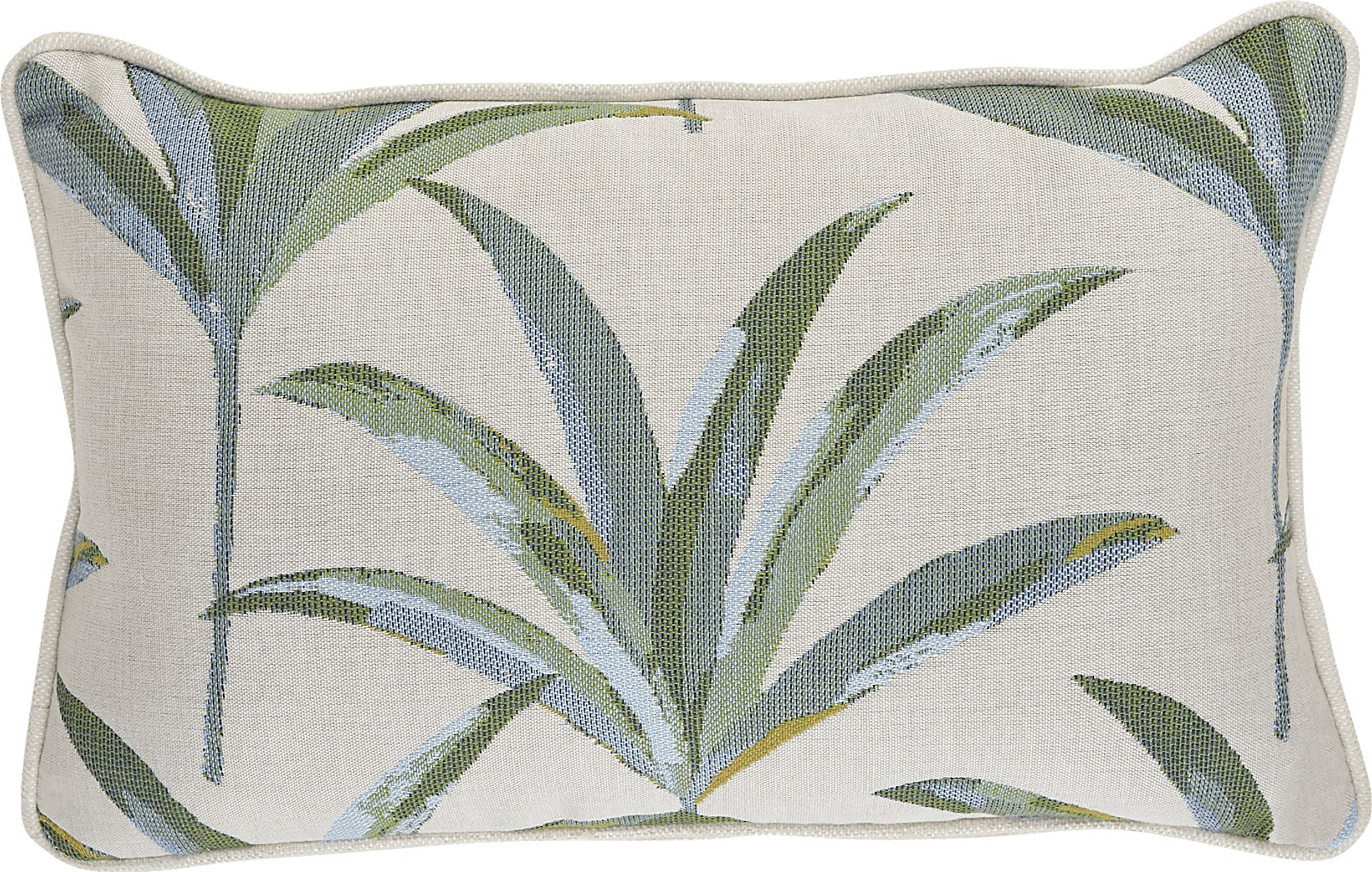 Martinique Tropics Celadon Indoor/Outdoor Accent Pillow - Image 1