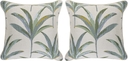 Martinique Tropics Celadon Indoor/Outdoor Accent Pillow, Set of 2