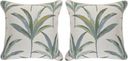 Martinique Tropics Celadon Indoor/Outdoor Accent Pillow, Set of 2