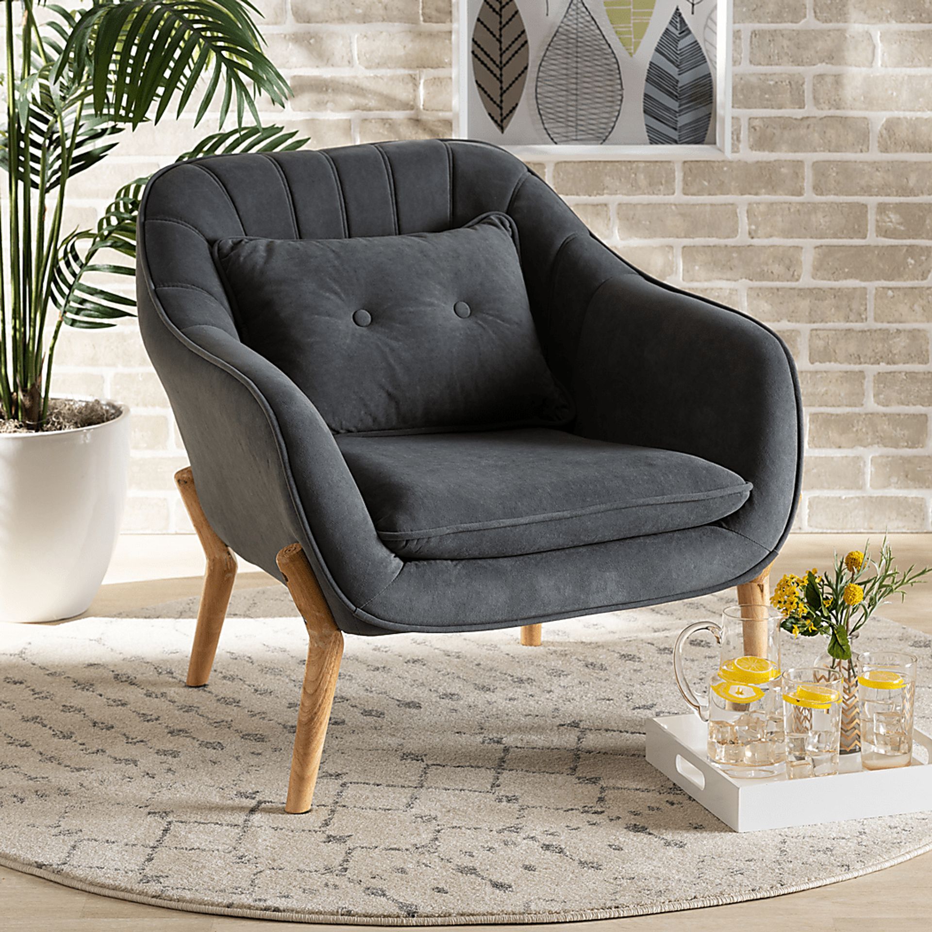 Martinsson Gray Accent Chair - Image 2