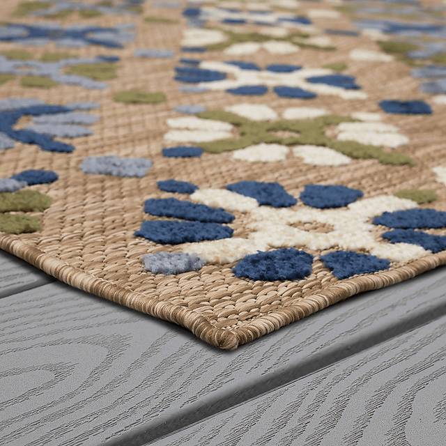 Martoise Blue 6' x 9' Indoor/Outdoor Rug - Thumbnail - Image 9