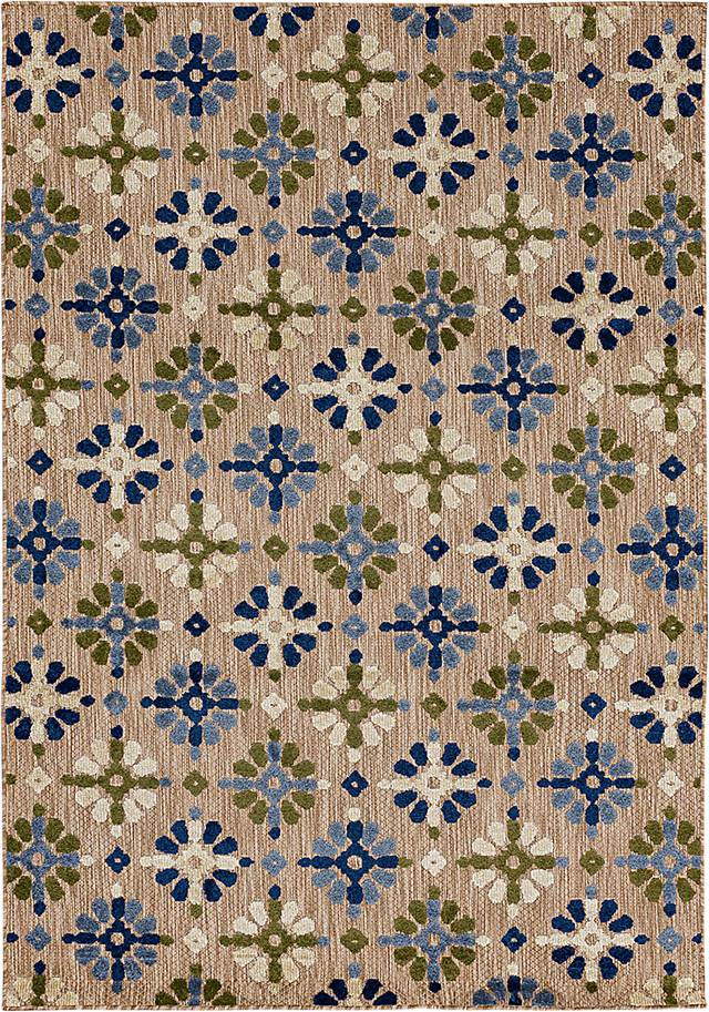 Martoise Blue 6' x 9' Indoor/Outdoor Rug - Thumbnail - Image 1