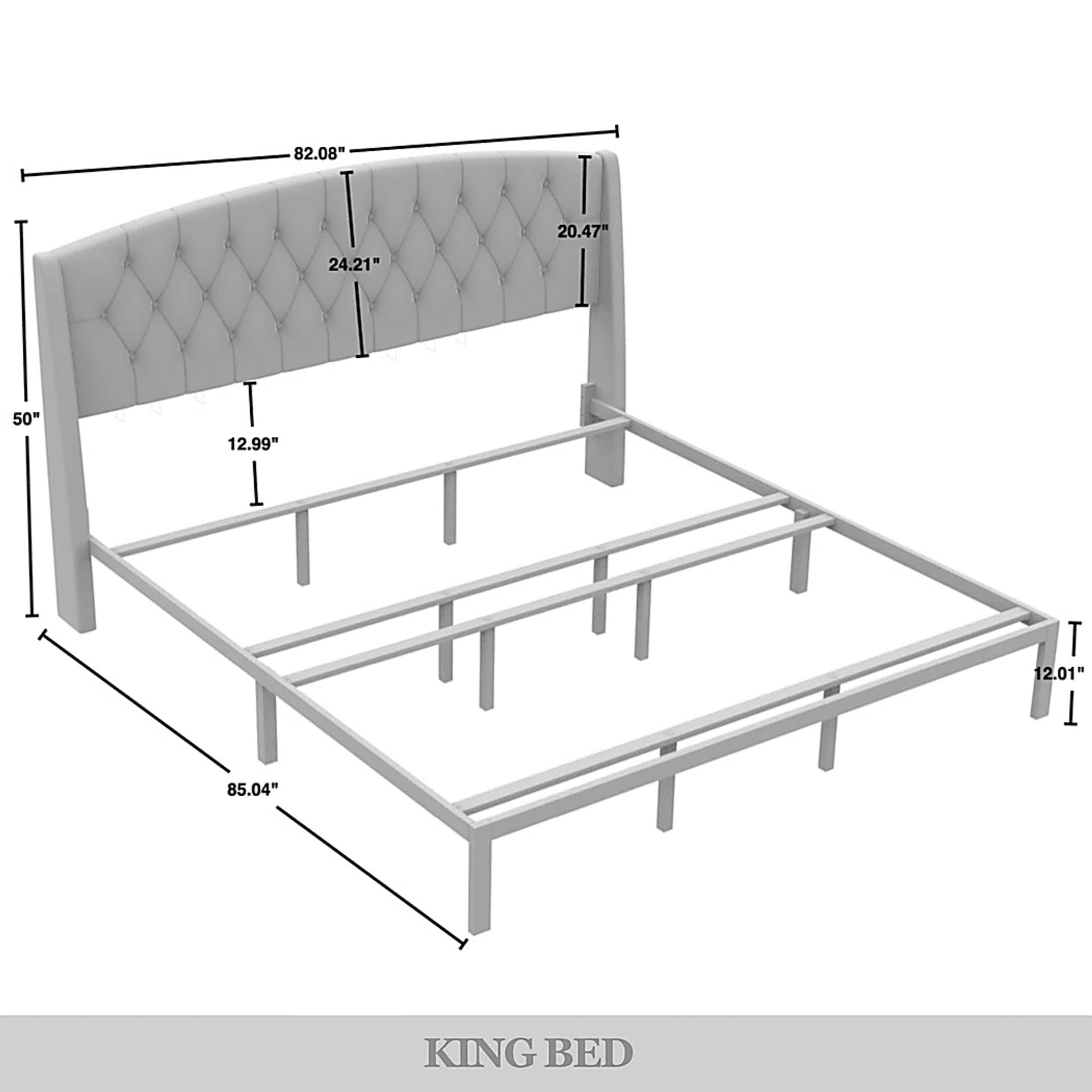 Martway Gray 3 PC King Bedroom Set - Image 13