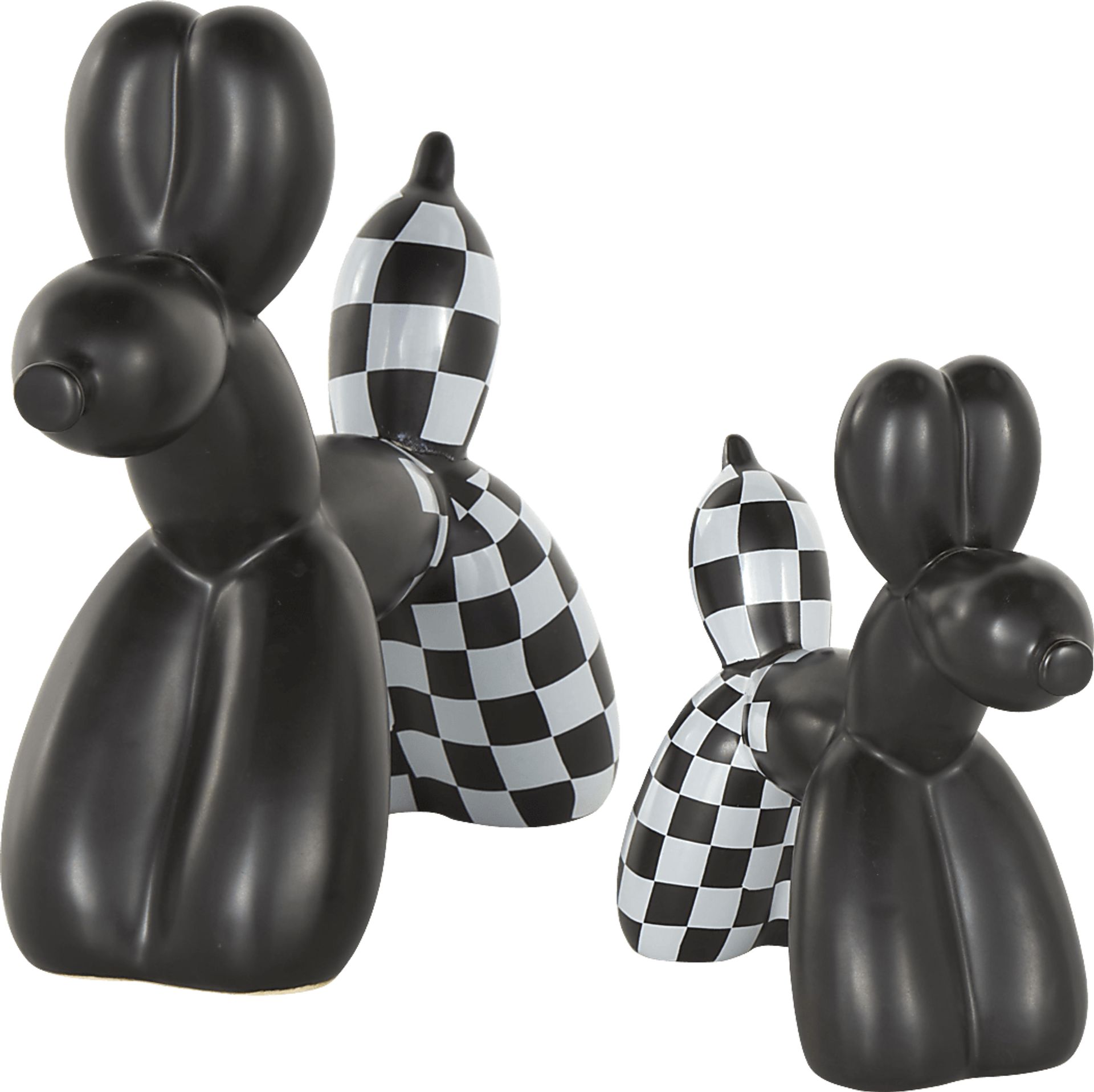 Maruc Black Sculpture, Set of 2 - Image 5