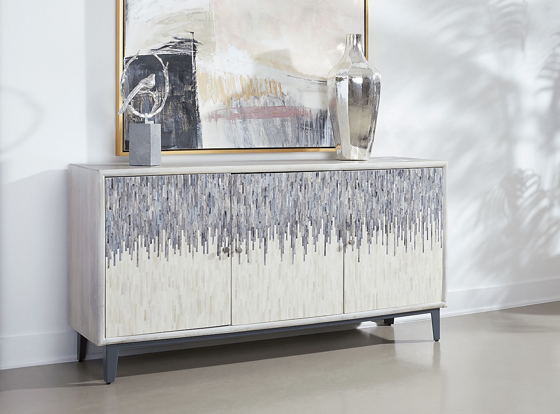Marvaling White Credenza - Image 2