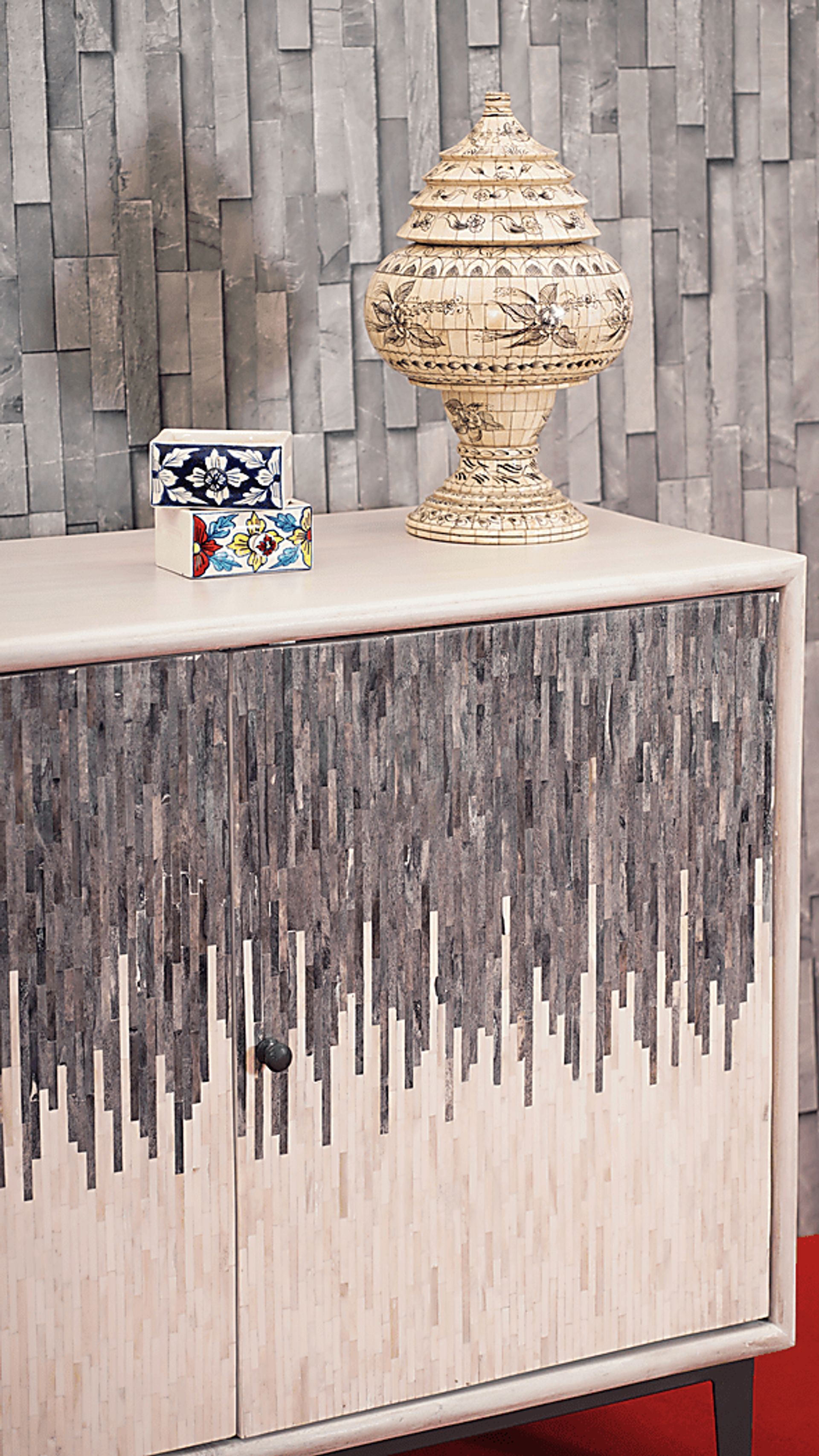 Marvaling White Credenza - Image 5