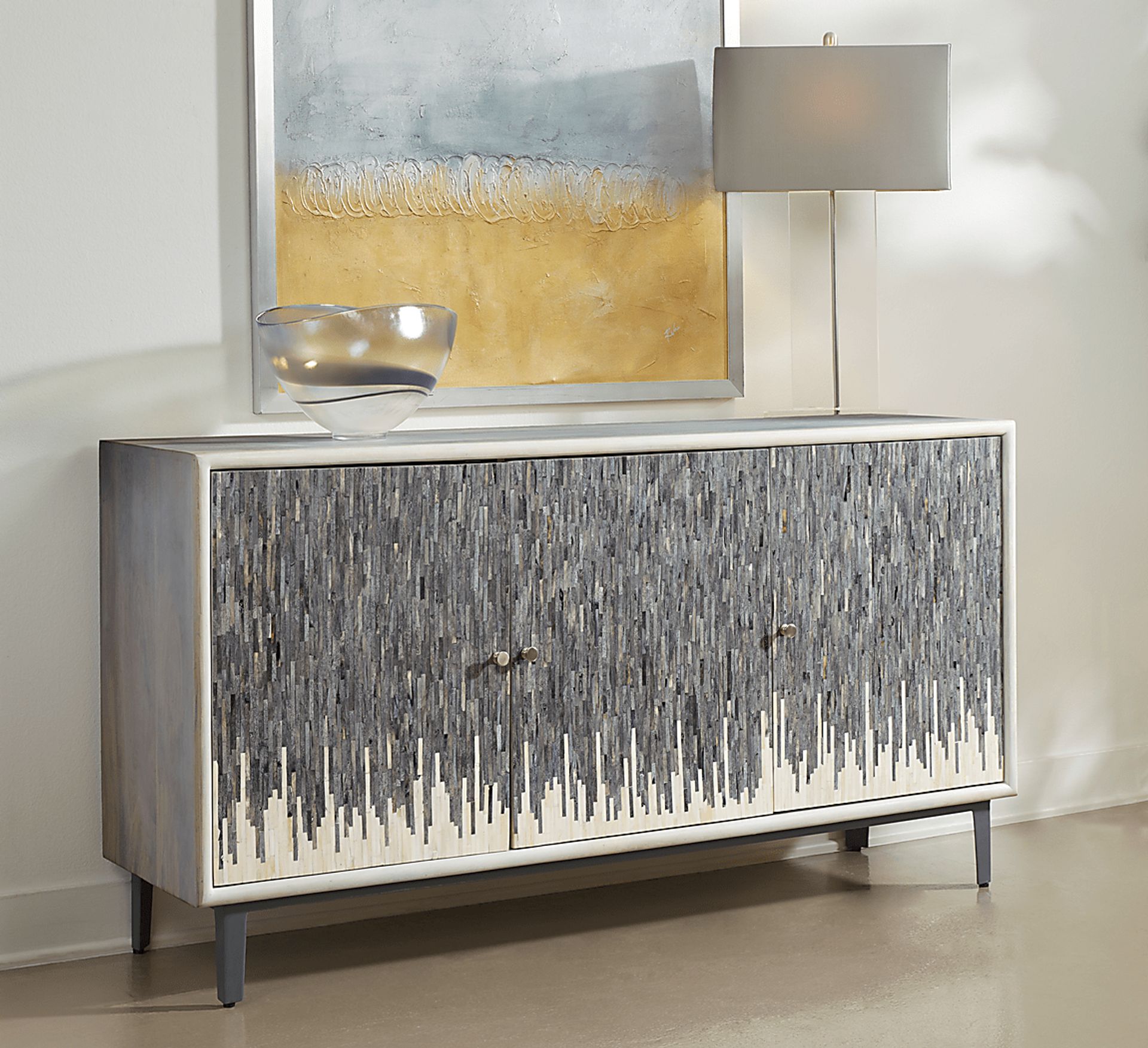 Marvaling White Credenza - Image 7