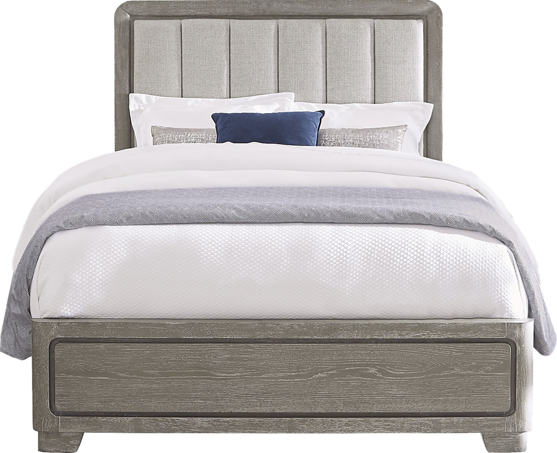 Marvella Gray 7 Pc Queen Panel Bedroom - Image 3