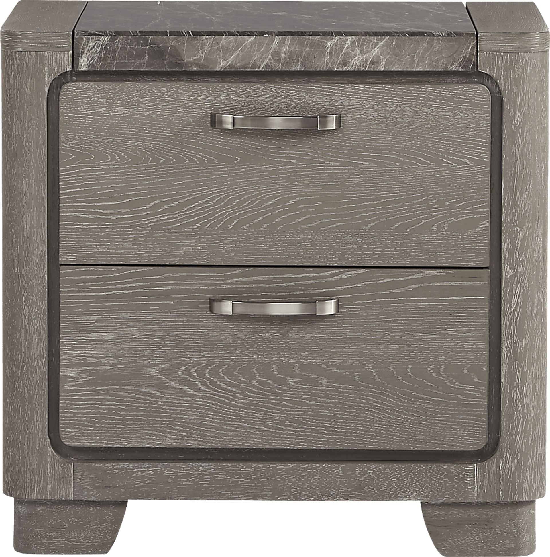 Marvella Gray 7 Pc Queen Panel Bedroom - Image 7