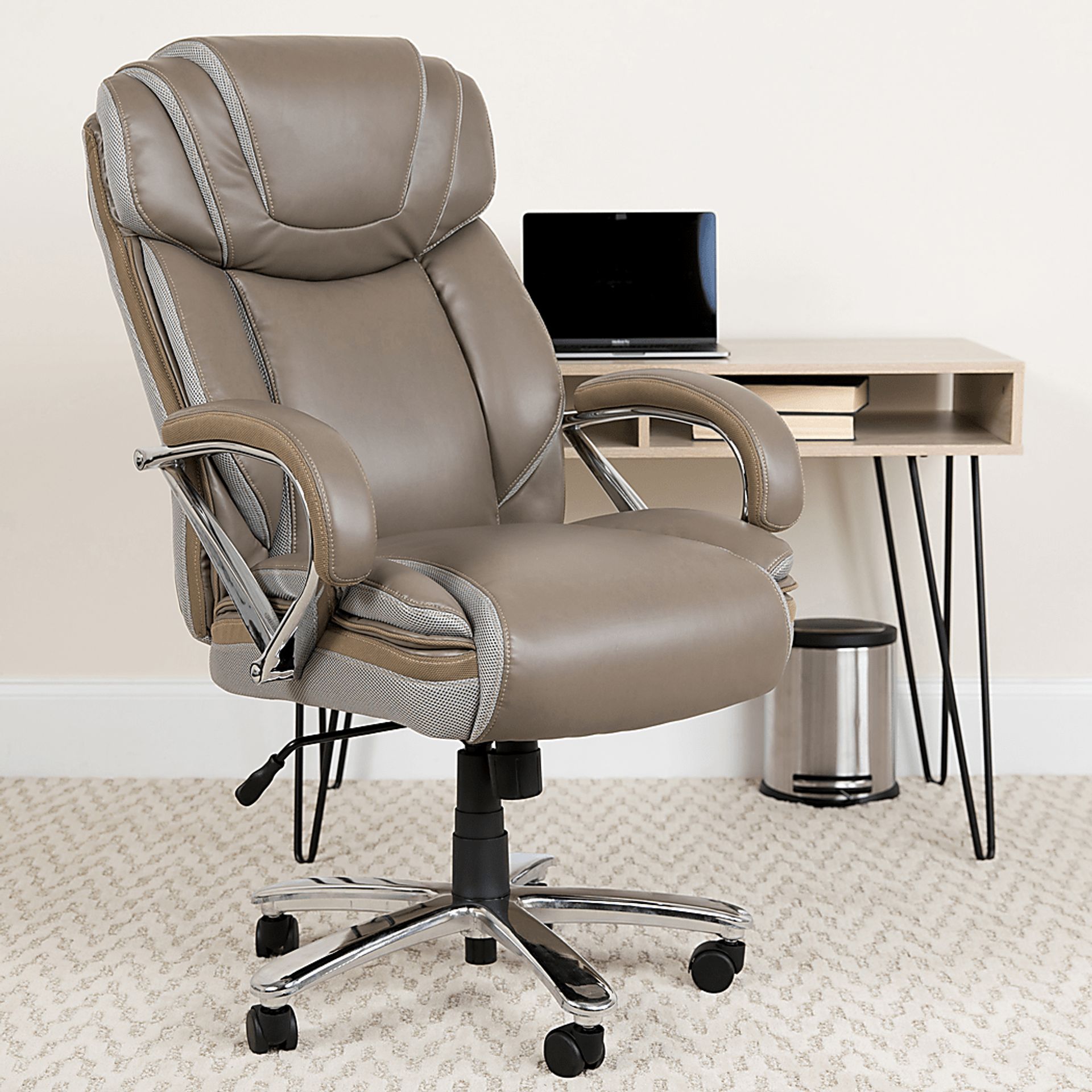 Marvin Taupe Desk Chair - Image 6