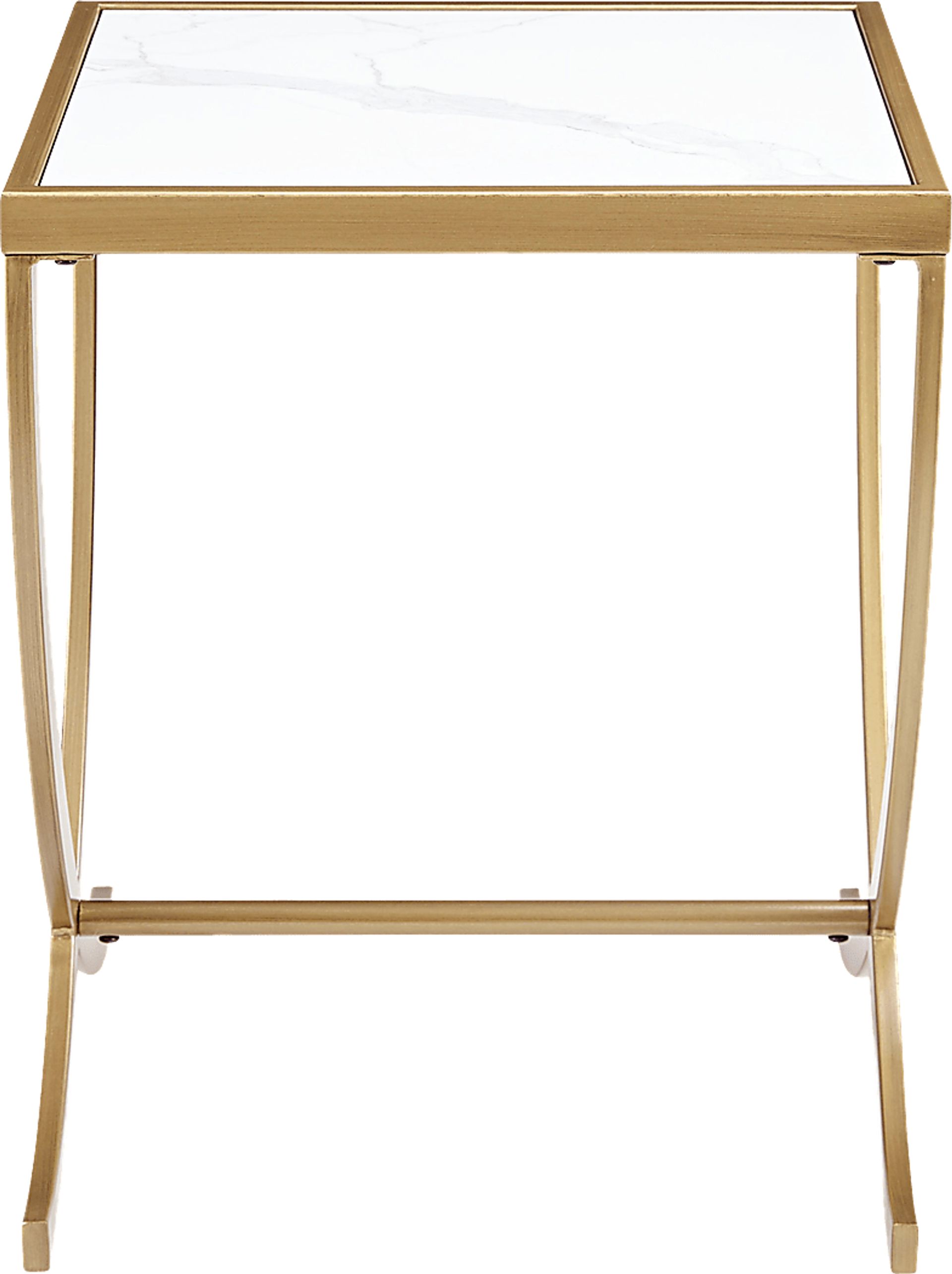 Marwede White End Table - Image 1