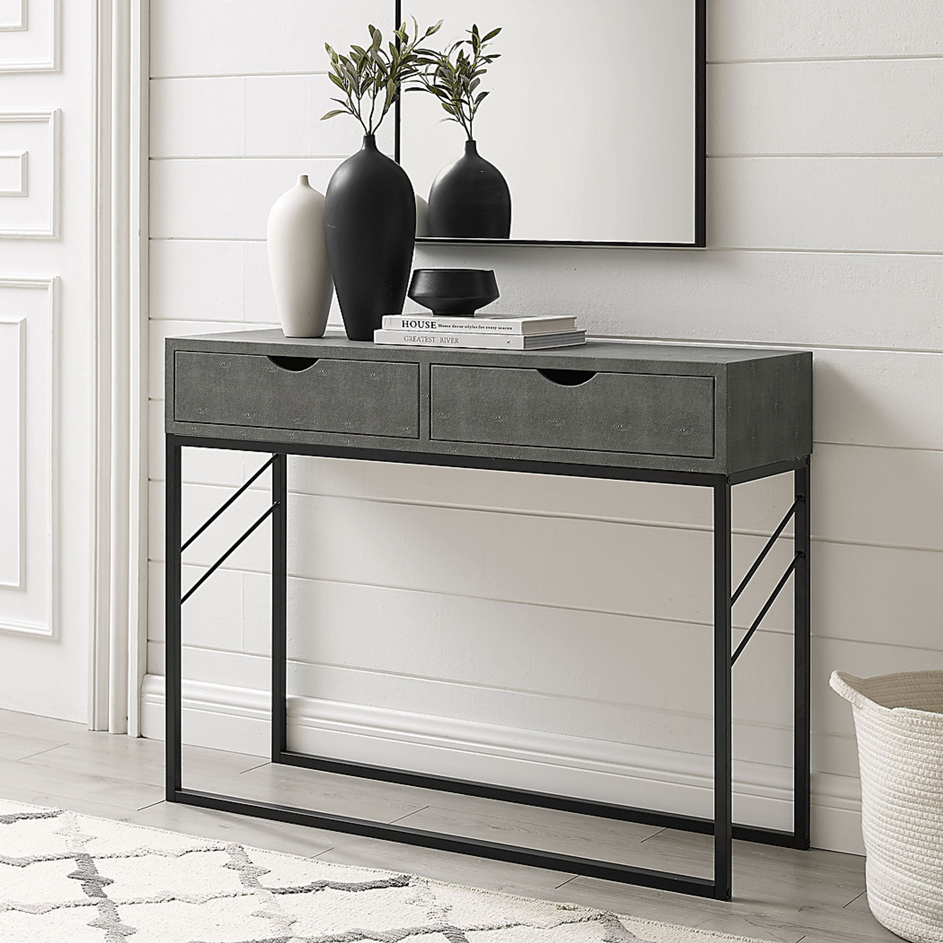 Marwill Gray Sofa Table - Image 4