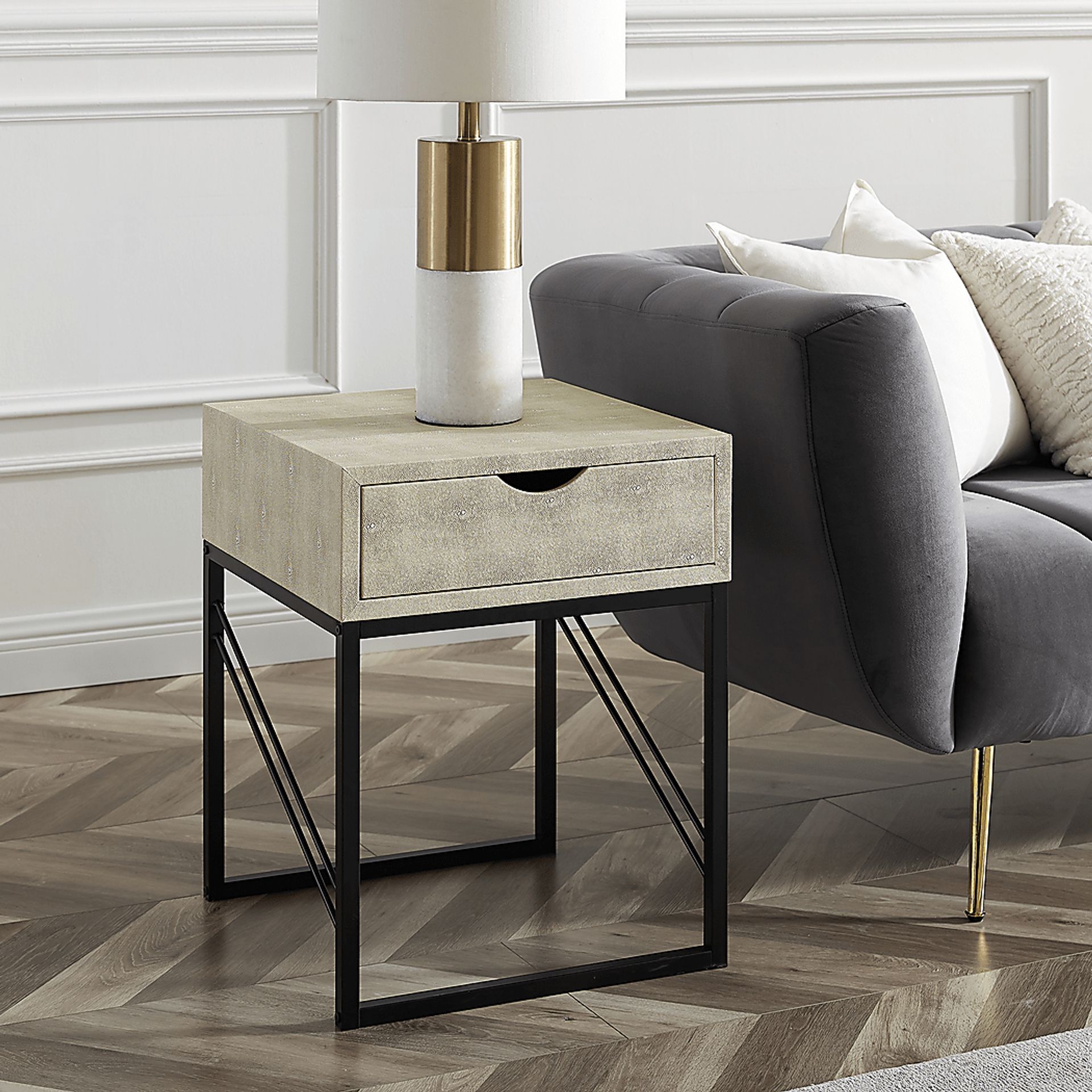 Marwill White Side Table - Image 4