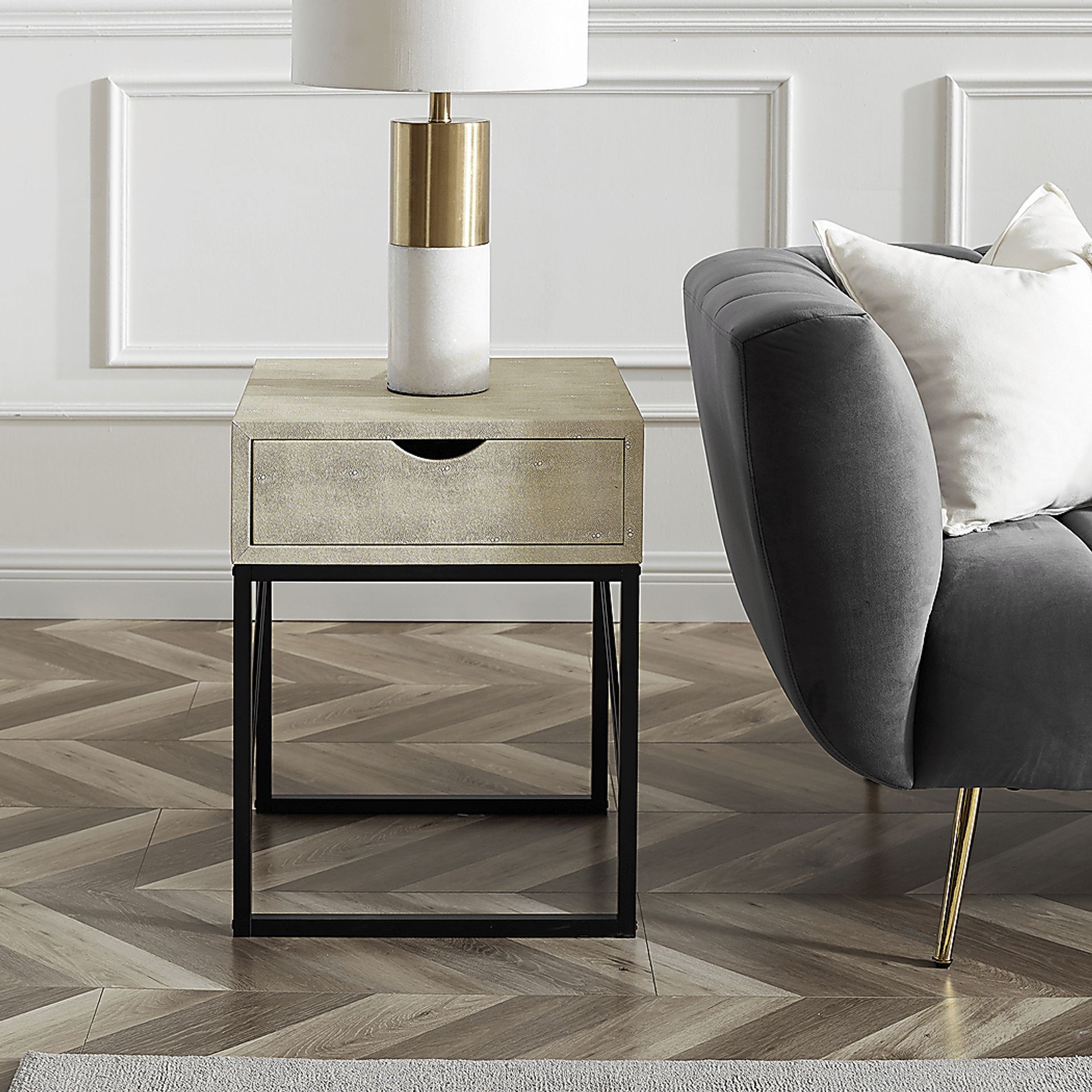 Marwill White Side Table - Image 5