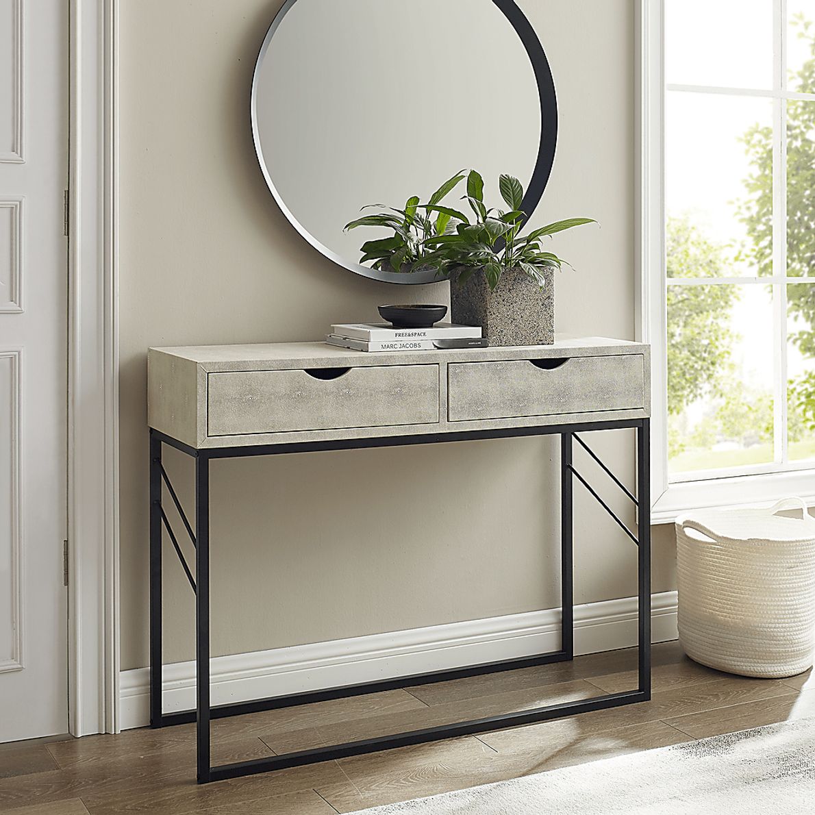 Marwill White Sofa Table