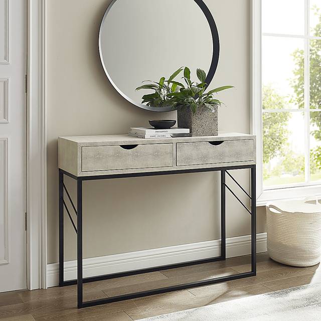 Marwill White Sofa Table - Thumbnail - Image 4
