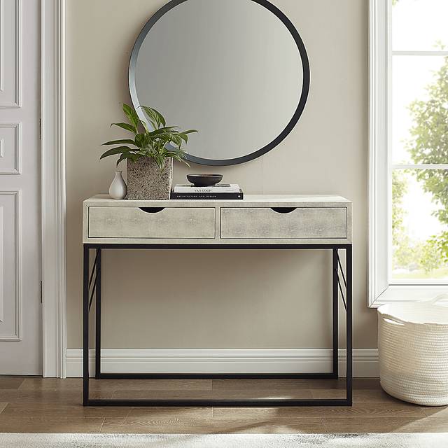 Marwill White Sofa Table - Thumbnail - Image 5